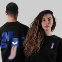 SMOR - Quiet Front Unisex Sweatshirt Black
