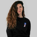 SMOR - Quiet Front Unisex Sweatshirt Black